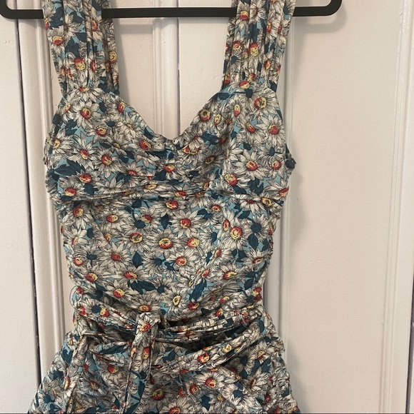 French Connection Floral Print Mini Sun Dress - Picture 3 of 8